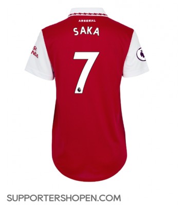 Arsenal Bukayo Saka #7 Hemma Matchtröja Dam 2022-23 Kortärmad